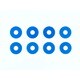 54573 OP.1573 0.75mmホイールスペーサー ブルー 8枚 [ラジコン用パーツ]