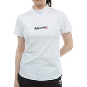 ADLA314 WHT [23S ベーシックフロントロゴ モックネックシャツ レディース M ホワイト]
