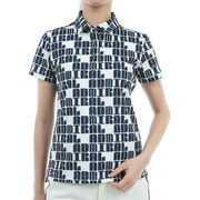 ADLA402 WHT [24S ロゴモノグラム ポロシャツ レディース M ホワイト]