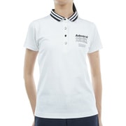 ADLA411 WHT [24S ロゴジャカード ポロシャツ レディース M ホワイト]
