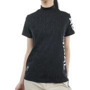ADLA413 BLK [24S リンクスジャカード モックシャツ レディース M ブラック]