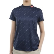 ADLA414 NVY [24S モノグラム モックシャツ レディース L ネイビー]