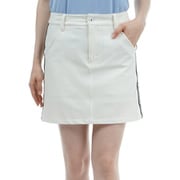 ADLA419 WHT [24S 4WAYツイル スカート レディース L ホワイト]