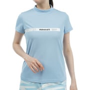 ADLA426 SAX [24S ゼブラロゴ モックシャツ レディース L サックス]