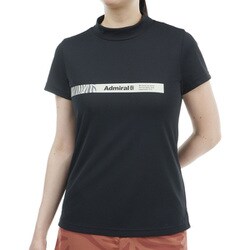 ADLA426 BLK [24S ゼブラロゴ モックシャツ レディース L ブラック]