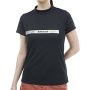ADLA426 BLK [24S ゼブラロゴ モックシャツ レディース L ブラック]