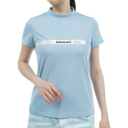 ADLA426 SAX [24S ゼブラロゴ モックシャツ レディース M サックス]