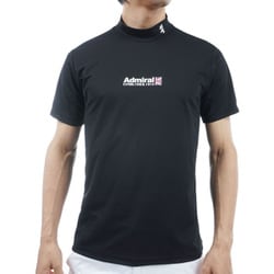 ADMA313 BLK [23S ベーシックフロントロゴ モックネックシャツ メンズ LL ブラック]