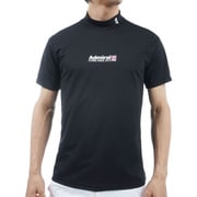 ADMA313 BLK [23S ベーシックフロントロゴ モックネックシャツ メンズ M ブラック]
