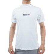 ADMA313 WHT [23S ベーシックフロントロゴ モックネックシャツ メンズ M ホワイト]