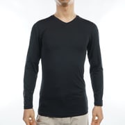 ADMA319 BLK [23S Vネックアンダーシャツ メンズ LL ブラック]