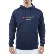 ADMA402 NVY [24S コンパクト裏毛 スウェットフーディー メンズ L ネイビー]