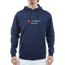 ADMA402 NVY [24S コンパクト裏毛 スウェットフーディー メンズ M ネイビー]