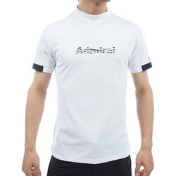 ADMA438 WHT [24S ゼブラロゴ モックシャツ メンズ LL ホワイト]