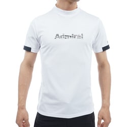 ADMA438 WHT [24S ゼブラロゴ モックシャツ メンズ L ホワイト]