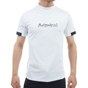 ADMA438 WHT [24S ゼブラロゴ モックシャツ メンズ L ホワイト]