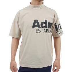 ADMA440 SND [24S フレックスドライ モックシャツ メンズ L サンドベージュ]