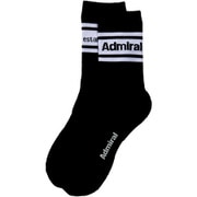 ADMB4ABM 10 [24S ミドルソックス ラインメンズ ユニセックス ブラック]