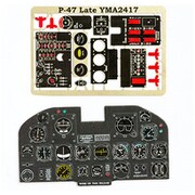YMA2417 1/24 P-47サンダーボルト後期 着色計器板 （キネテック他） [プラモデル用パーツ]