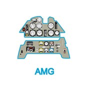 YMA4858 1/48 メッサーシュミットBf109C-D 着色計器板 （AMG他） [プラモデル用パーツ]