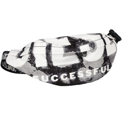 DIESEL ディーゼル X09475 P6338 T8013 ボディバッグ ウエストバッグ ショルダーバッグ DIESEL RAVE BELTBAG X ファブリックDSLプリント ブラック ディーゼル ボディバッグ メンズ ブラック ウエストポーチ ナイロン