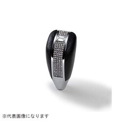 DADシフトノブ グリッター2 クローム/クリスタル レザーブラック SB163-01