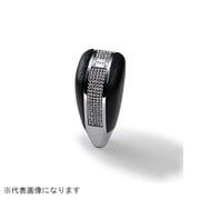 DADシフトノブ グリッター2 クローム/クリスタル レザーブラック SB163-01