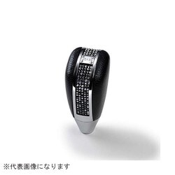 シフトノブ グリッター2 クローム/ブラックグラデ レザーブラック SB174-01