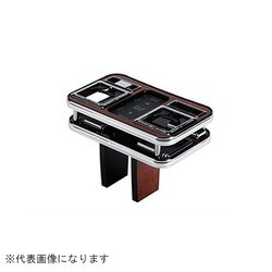 DU172-15 [フロントセンターテーブル スクエア ロイヤルウッド 30系 アルファード/ヴェルファイア ディルスブラック/グレイロゴ]