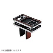 DU172-15 [フロントセンターテーブル スクエア ロイヤルウッド 30系 アルファード/ヴェルファイア ディルスブラック/グレイロゴ]