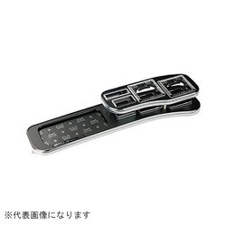 DU057-14 [フロントテーブル スクエア レザーブラック 20系アルファード/ヴェルファイア ディルスBK/グレーロゴ]