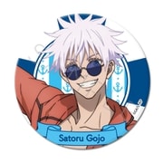 SYNC-JUKG3KB375-ID 呪術廻戦 -懐玉・玉折- 3way缶バッジ 75mm 第3弾 めんそーれVer. 五条悟 [キャラクターグッズ]