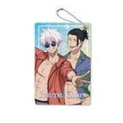 SYNC-JUKG3PS-IF 呪術廻戦 -懐玉・玉折- パスケース 第3弾 めんそーれVer. 五条悟・夏油傑 [キャラクターグッズ]