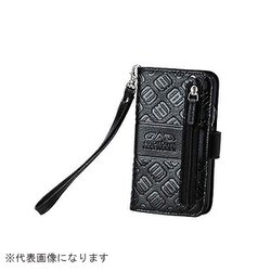 HA541-01 [スマートフォンカバー モノグラムレザー ブラック iPhoneX/Xs]