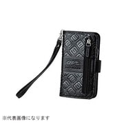HA541-01 [スマートフォンカバー モノグラムレザー ブラック iPhoneX/Xs]