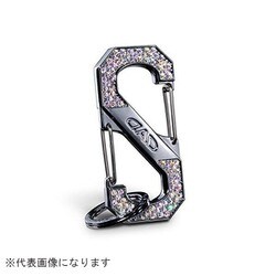SB185-02 [クリスタル S字カラビナフック シルバー/オーロラ]