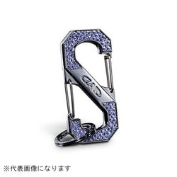 SB185-05 [クリスタル S字カラビナフック シルバー/サファイア]