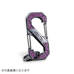 SB185-07 [クリスタル S字カラビナフック シルバー/フューシャ]