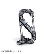 SB185-09 [クリスタル S字カラビナフック シルバー/ブラックダイヤ]
