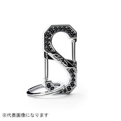 SB190-01-03 [クリスタル S字カラビナフック MINI Jヘマタイト]