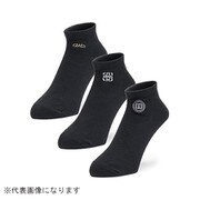 DAD ソックス 3組 ロゴ BK-BK-BK 25-27 325009-31