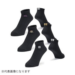 DAD ソックス 3組 ロゴ★ BK-BK-BK 25-27 325010-31