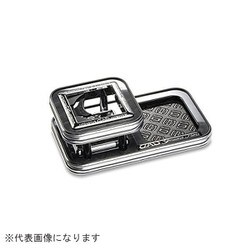 HA651-01-17 [スキナトコロニドリンクホルダー付テーブル S クロームメッキ/ブラックウッドII/モノグラム]