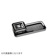 HA652-01-11 [スキナトコロニドリンクホルダー付テーブル L クロームメッキ/ピアノブラック/モノグラム]
