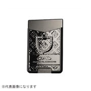SB149-01 [スマートフォンリング モノグラムレザー エナメル ブラック/シルバー]