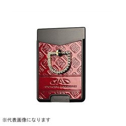 SB149-03 [スマートフォンリング モノグラムレザー エナメル ディープレッド/ゴールド]