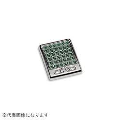 SB197-01-08 [クリスタルハザードボタンエンブレム T-E エメラルド]