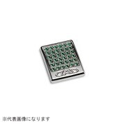 SB197-01-08 [クリスタルハザードボタンエンブレム T-E エメラルド]
