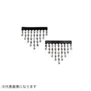 ミラークリスタルチェーン ワイド 2P シルバー/Jヘマタイト SA762-03