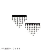 ミラークリスタルチェーン ワイド 2P シルバー/エメラルド SA762-08